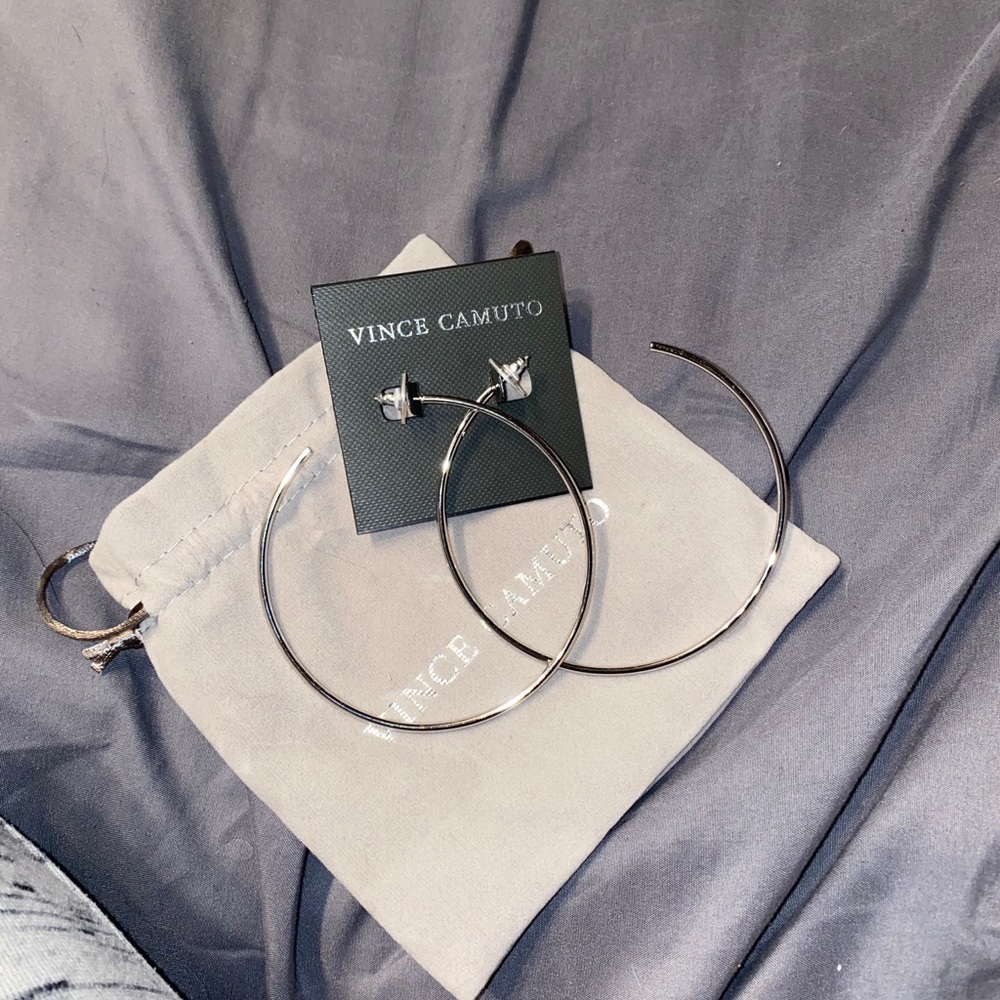 Vince Camuto silver hoops
